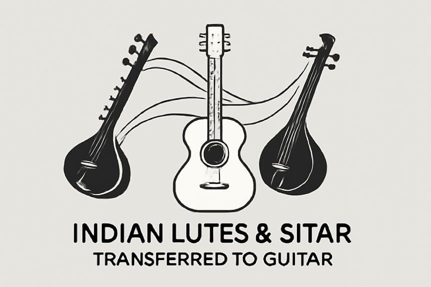 indian lute and sitar adaptation n864y